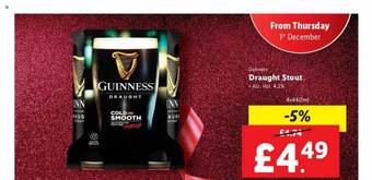 Lidl Guinness draught stout offer