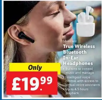 Lidl True wireless bluetooth in-ear-headphones offer