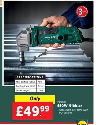 Lidl Parkside 550w nibbler offer