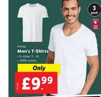 Lidl Livergy men's t-shirts offer