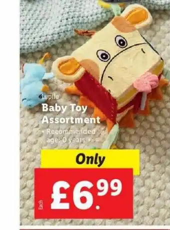 Lidl Lupilu baby toy assortment offer