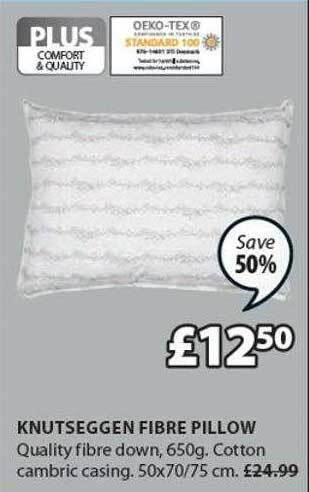 JYSK Knutseggen fibre pillow offer