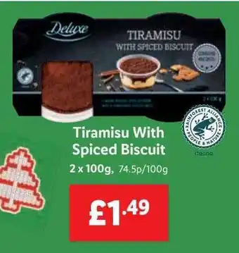 Lidl Tiramisu with spiced biscuit offer