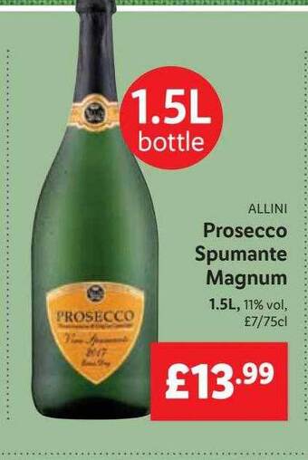 Lidl Allini prosecco spumante magnum offer