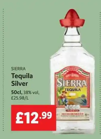 Lidl Sierra tequila silver offer