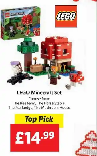 Lidl Lego minecraft set offer