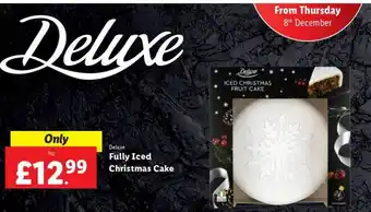 Lidl Deluxe fully iced christmas cake offer