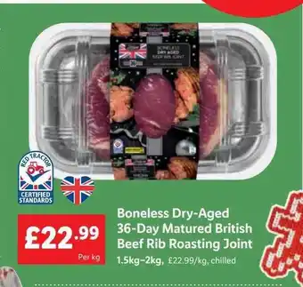 Lidl Boneless dry-aged 36-day matured british beef rib roasting joint offer