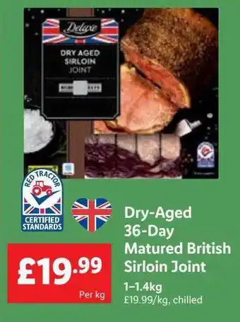 Lidl Dry-aged 36-day matured british sirloin joint offer