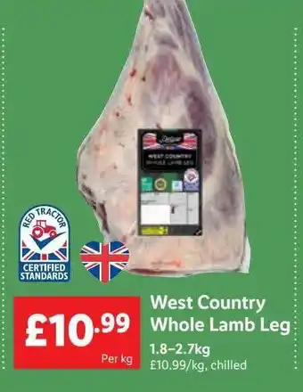 Lidl West country whole lamb leg offer