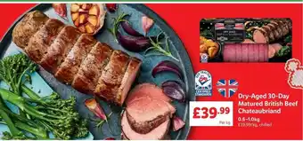Lidl Dry-aged 30-day matured british beef chateaubriand offer