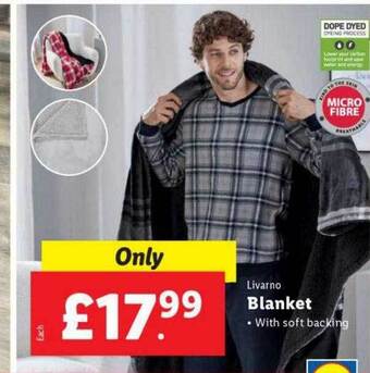 Lidl Livarno blanket offer
