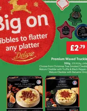 Lidl Premium waxed truckle offer
