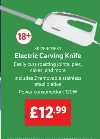 Lidl Silvercrest electric carving knife offer