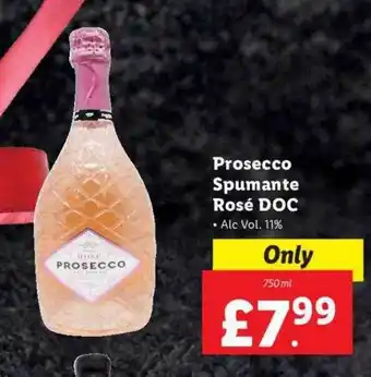 Lidl Prosecco spumante rosé doc offer