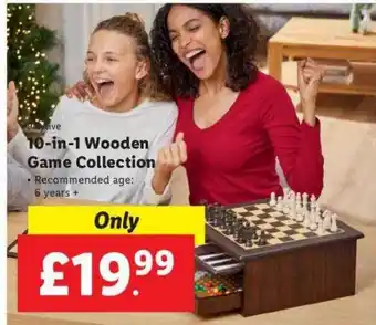 Lidl 10-in-1 wooden game collection offer
