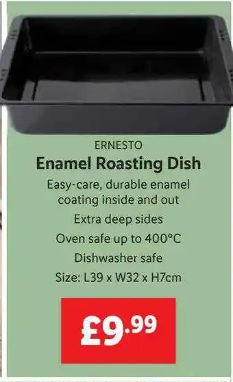 Lidl Ernesto enamel roasting dish offer