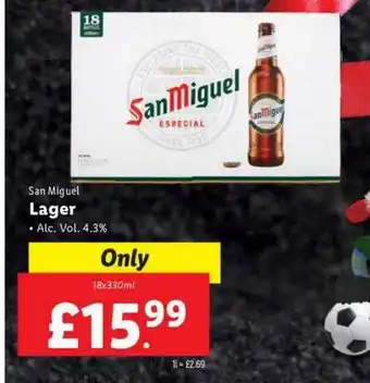Lidl San miguel lager offer