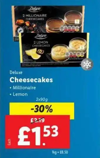 Lidl Deluxe cheesecakes offer