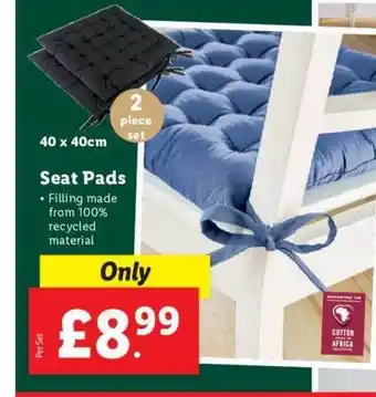 Lidl Seat pads offer