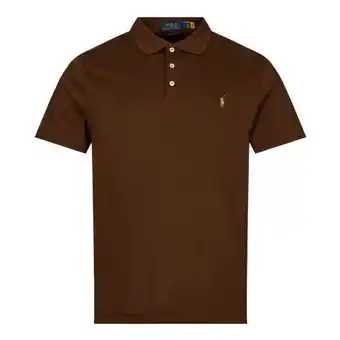 Ralph lauren custom slim fit polo shirt - brown