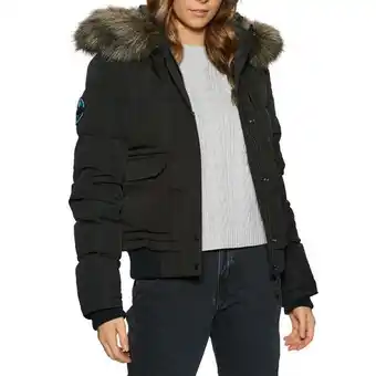 Surfdome Superdry everest bomber womens jacket - jet black offer