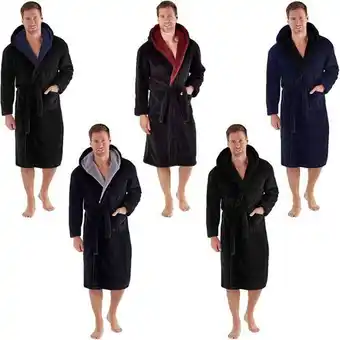 Avenue 85 Snuggaroo mens soft fleece dressing gown offer