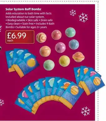 Aldi Solar system baff bombz offer