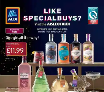 Aldi Christmas gins offer