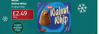Aldi Nestlé walnut whips offer