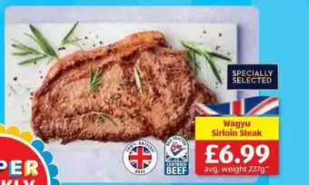 Aldi Wagyu sirloin steak offer
