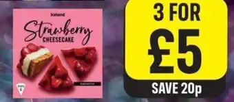Iceland Iceland Strawberry Cheesecake offer