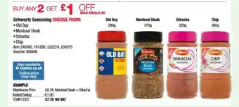Costco Schwartz Seasoning offer