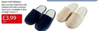 Aldi Super Soft Slippers offer