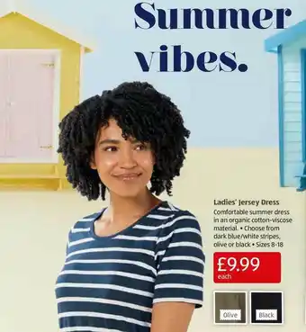 Aldi Ladies' Jersey Dress offer