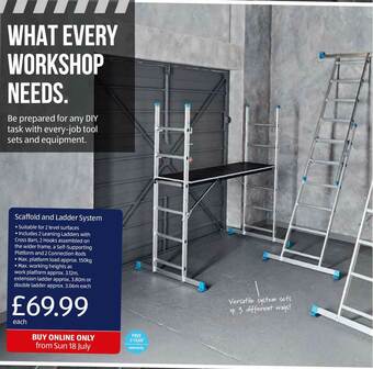 Aldi Scaffold And Ladder System offer