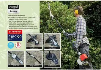 Aldi 5-in-1 Multi Garden Tool offer