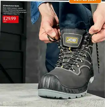 Aldi JCB Workwear Boots offer