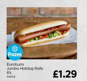 Bestway Eurobuns Jumbo Hotdog Rolls 6's offer