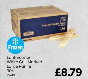 Bestway Lantmannen White Grill Marked Large Panini 30's offer