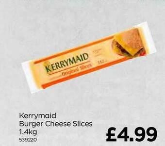 Bestway Kerrymaid Burger Cheese Slices 1.4Kg offer