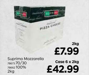 Bestway Suprimo Mozzarella 70-30 100% 2Kg offer