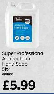 Bestway Super Professional Antibacterial Hand Soap 5Ltr offer