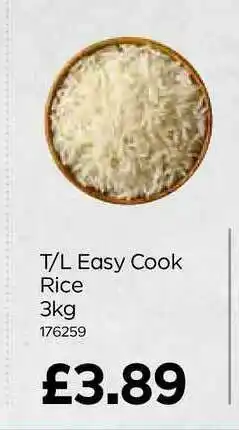 Bestway T-L Easy Cook Rice 3Kg offer