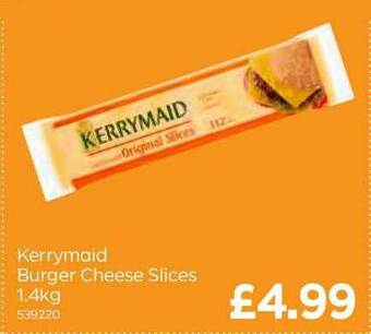 Bestway Kerrymaid Burger Cheese Slices 1.4Kg offer