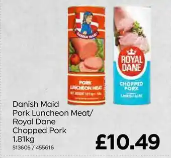 Bestway Danish Maid Pork Luncheon Meat-Royal Dane Chopped Pork 1.81Kg offer