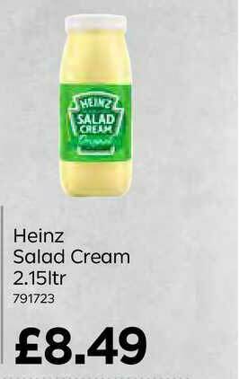 Bestway Heinz Salad Cream 2.15Ltr offer