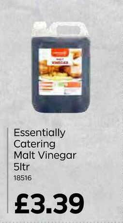Bestway Essentially Catering Malt Vinegar 5Ltr offer