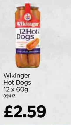 Bestway Wikinger Hot Dogs 12 X 60g offer