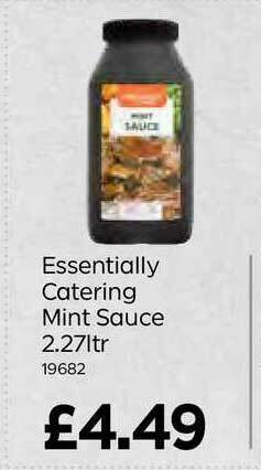 Bestway Essentially Catering Mint Sauce 2.27Ltr offer